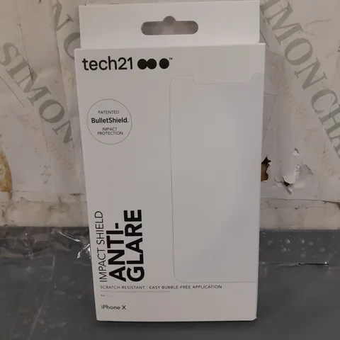 APPROXIMATELY 100 TECH21 IMPACT SHIELD WITH ANTI-GLARE FOR IPHONE X