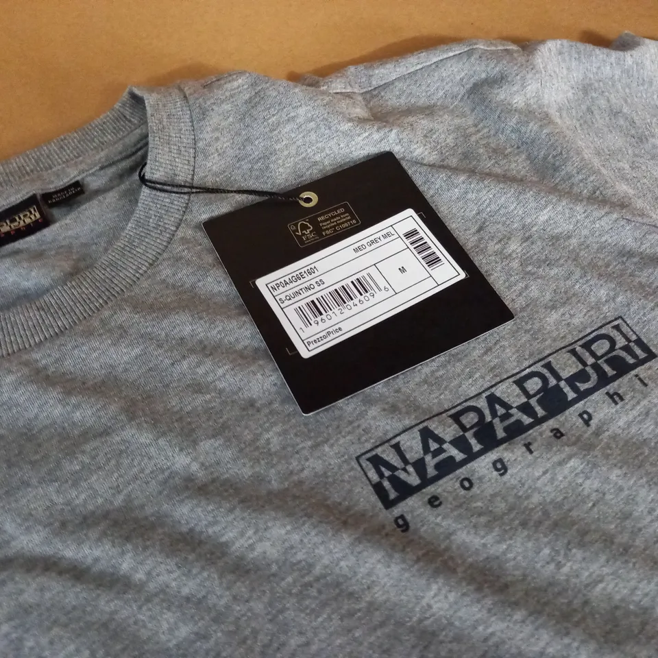 NAPAPIJRI GREY T-SHIRT - M
