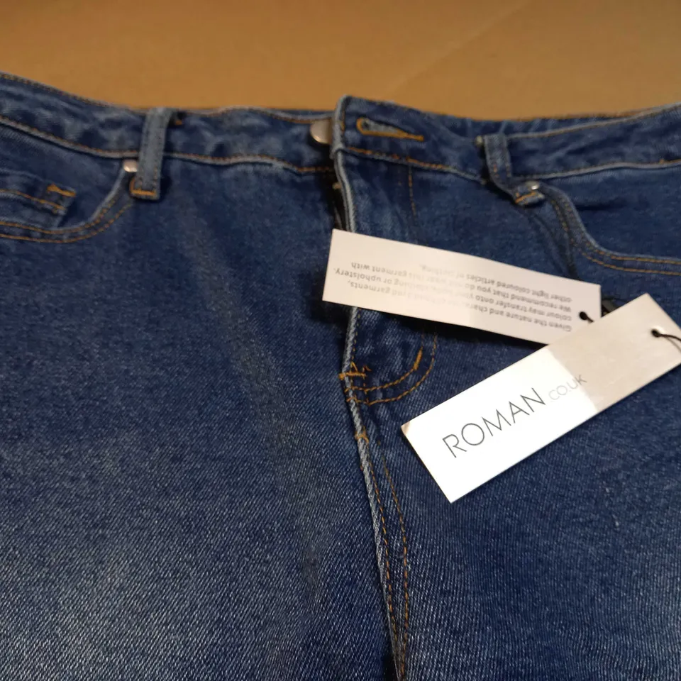ROMAN BLUE DENIM SHORTS - SIZE 10