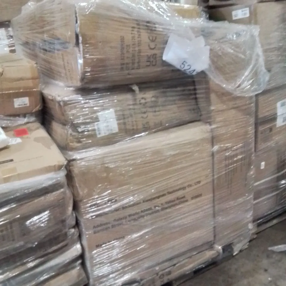 PALLET OF ASSORTED HOUSEHOLD GOODS AND PRODUCTS TO INCLUDE;DOG STAIRS,PAN,MULTI USE SCREWDRIVER