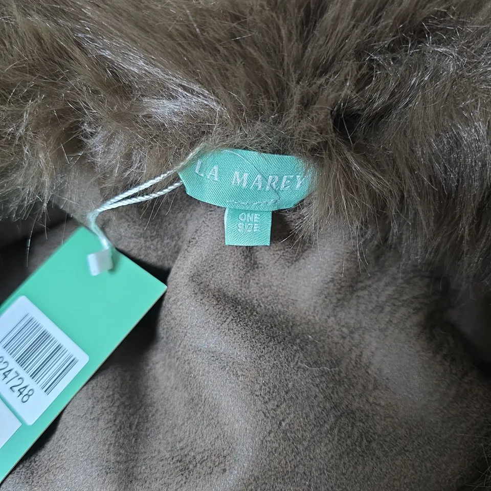 LA MAREY LEOPARD PRINT FAUX FUR COAT – WOMEN ONE SIZE