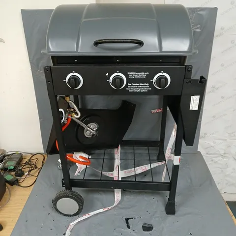 BOXED 3-BURNER GAS BBQ WITH SIDE BURNER - COLLECTION ONLY 