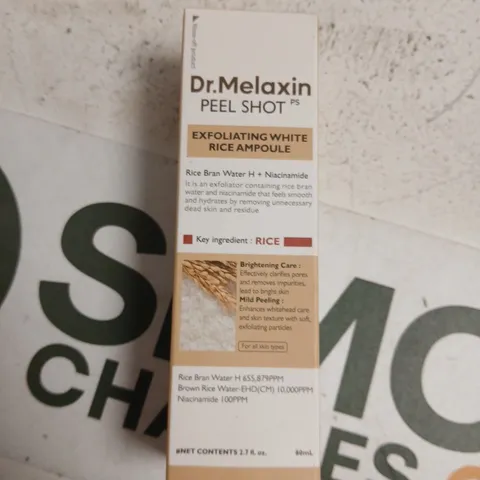 DR. MELAXIN PEEL SHOT EXFOLIATING WHITE RICE AMPOULE β 80ML