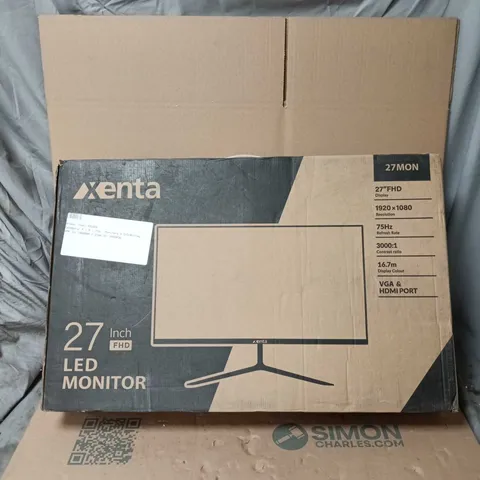 XENTA 27-INCH LED MONITOR – FULL HD (1920X1080) WITH HDMI & VGA BOXED