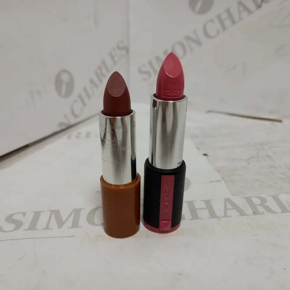 PAIR OF GIVENCHY VENTE INTERDITE LIPSTICKS