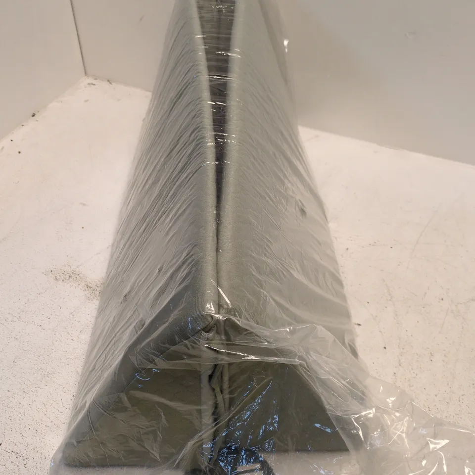 GREY/GREEN LONG TRIANGULAR UPHOLSTERY CUSHION/SEAT PAD – WRAPPED IN PLASTIC