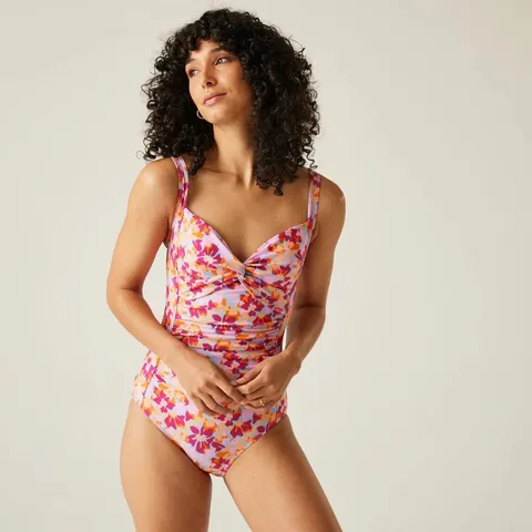 BRAND NEW REGATTA WOMENS SAKARI TUMMY CONTROL SWIMMING COSTUME SUMMER FLORAL UK 18