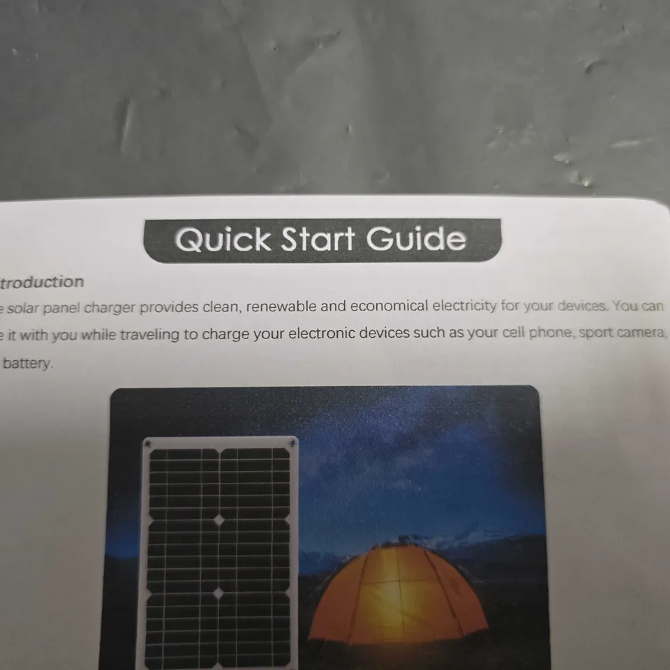 SOLAR PANEL CHARGER