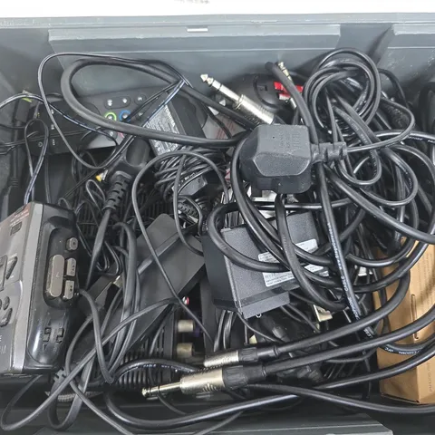 APPROXIMATELY 15 ASSORTED HOUSEHOLD ITEMS TO INCLUDE ROUTERS, CABLES, SONY WALKMAN, ETC