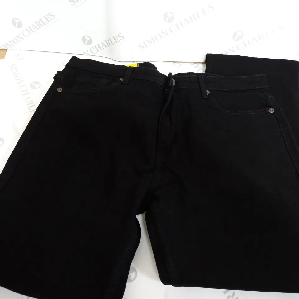 COTTON WORKS DENIM BLACK JEANS - W38 L29