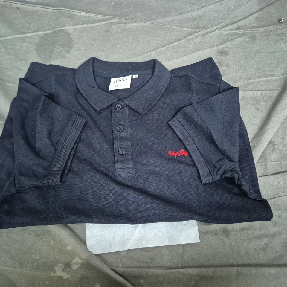 LAUNDRY BY SHELLI SEGAL NAVY POLO SHIRT – MEN'S SIZE M