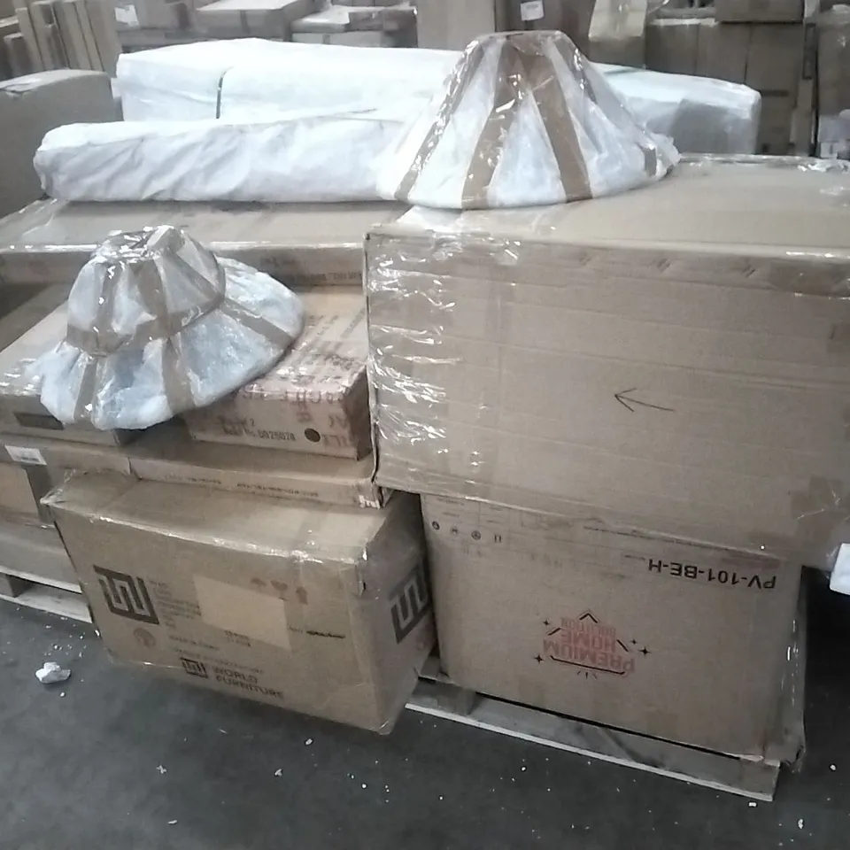 PALLET CONTAINING ASSORTED FLATPACK FURNITURE PARTS