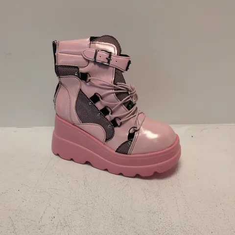 GOTHNIERO UK 9 PINK PLATFORM BOOTS – WOMEN'S FASHION FOOTWEAR (EU 43) 