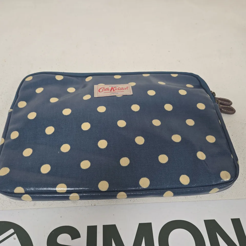 CATH KIDSTON BLUE POLKA DOT COSMETIC POUCH
