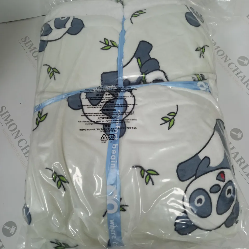 BAGGED THE OODIE PANDA THEMED HOODED BLANKET