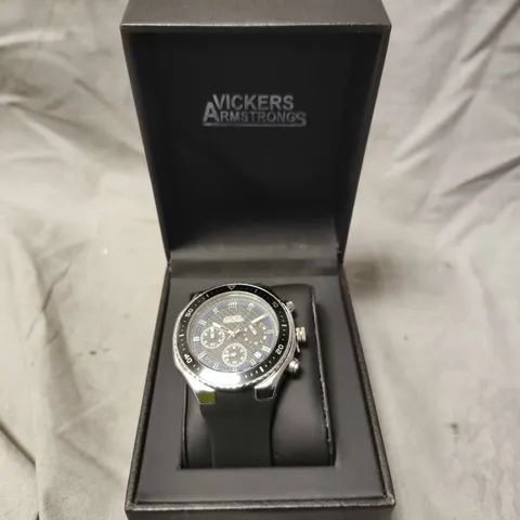 VICKERS ARMSTRONGS AEROMARK STEEL BLUE WATCH 