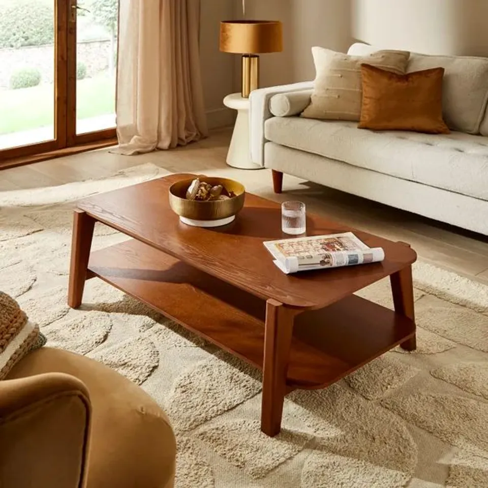 BOXED DUNELM AGATHA SELF ASSEMBLY RECTANGULAR COFFEE TABLE (1 BOX)