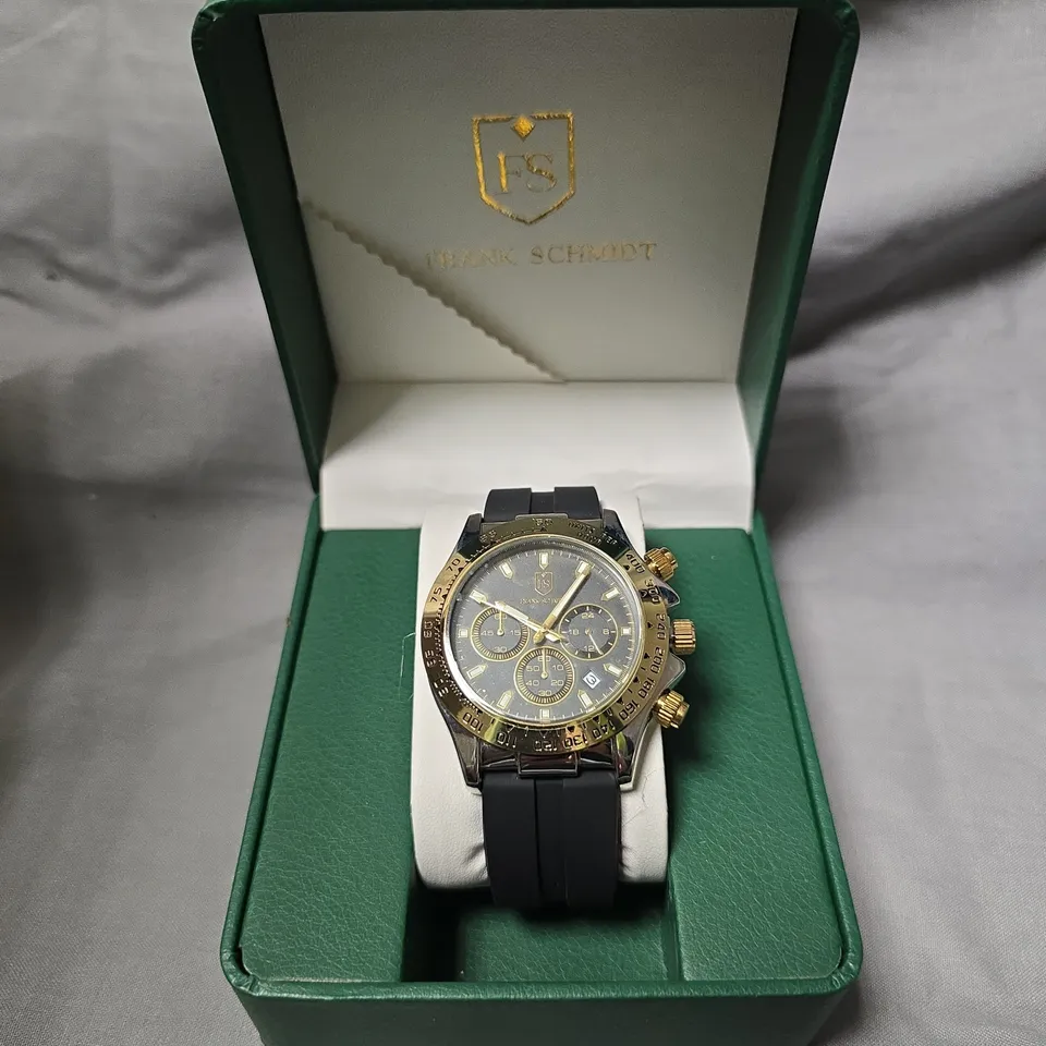 MENS FRANK SCHMIDT WATCH – MULTI FUNCTION SUB DIALS WITH DATE 