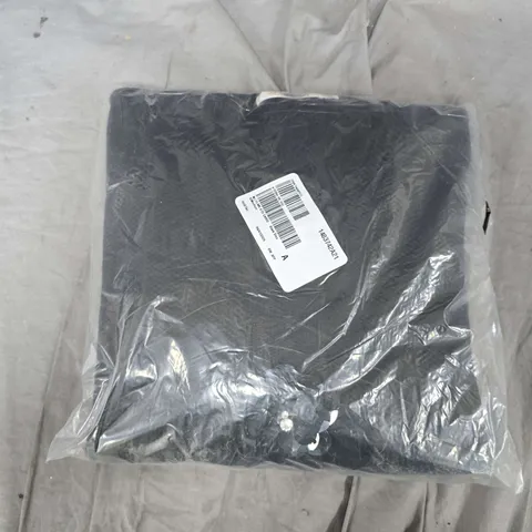 BAGGED MALISSA J FLOWER STUDDED CARDIGAN IN BLACK - SMALL/MEDIUM