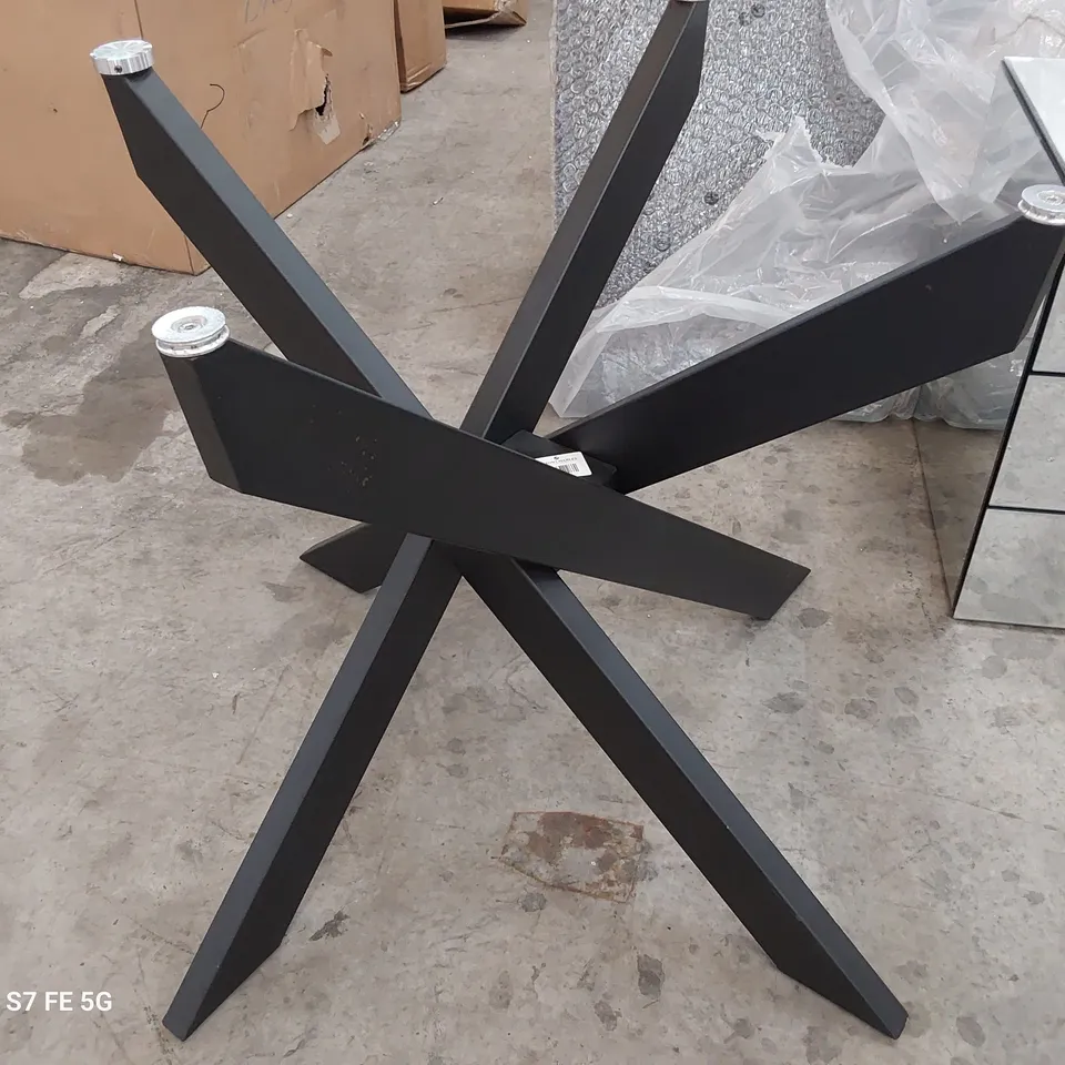 DESIGNER BLACK METAL STAR TABLE BASE