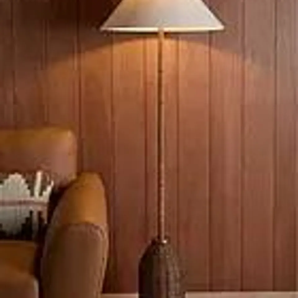 THE VERY COLLECTION FLOOR LAMP WITH RATTAN BASE
