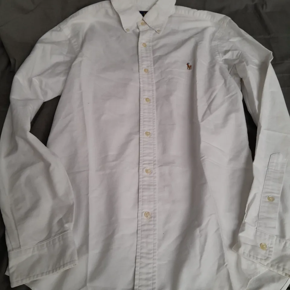RALPH LAUREN SLIM FIT SHIRT IN WHITE - MEDIUM