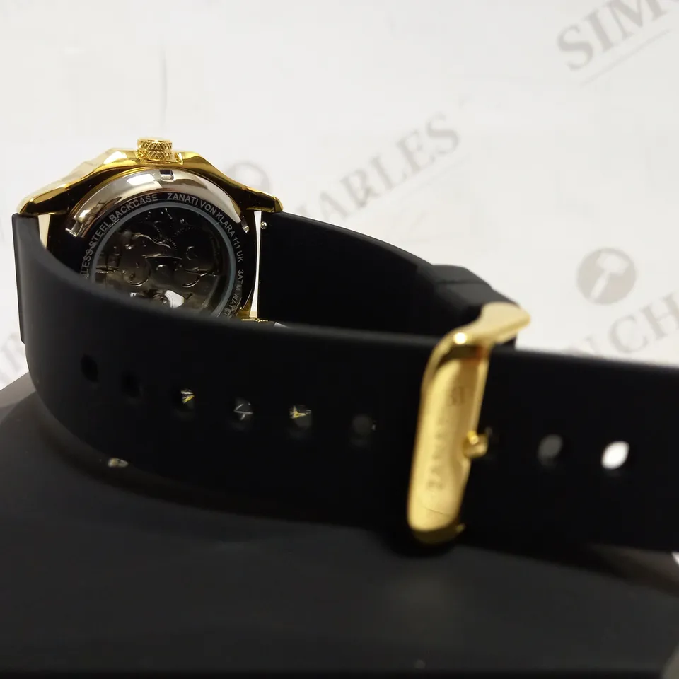 ZANATI SKELETON ACRYLIC STRAP WATCH