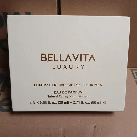 BOXED BELLAVITA LUXURY PERFUME GIFT SET FOR MEN 4 X 20ML