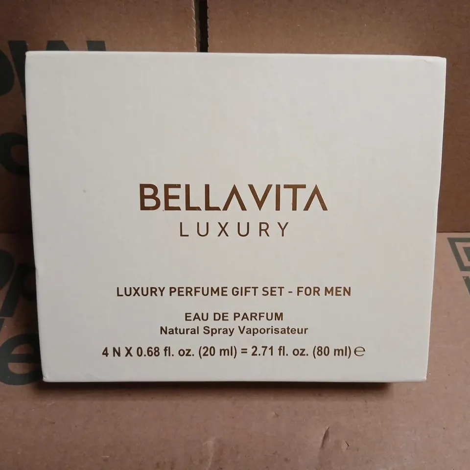 BOXED BELLAVITA LUXURY PERFUME GIFT SET FOR MEN 4 X 20ML