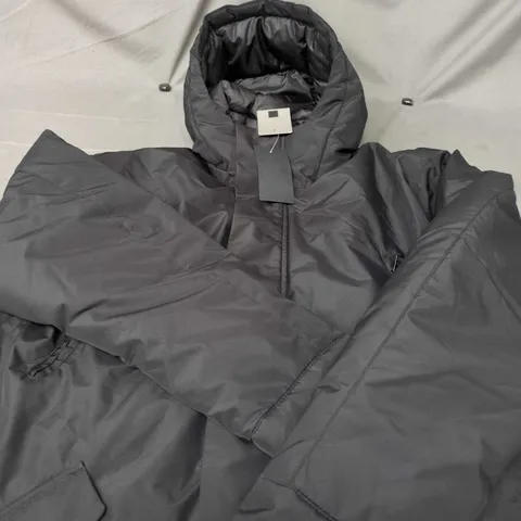 CALLIOPE SHORT PUFFER JACKET – BLACK/GREY, UK SIZE L