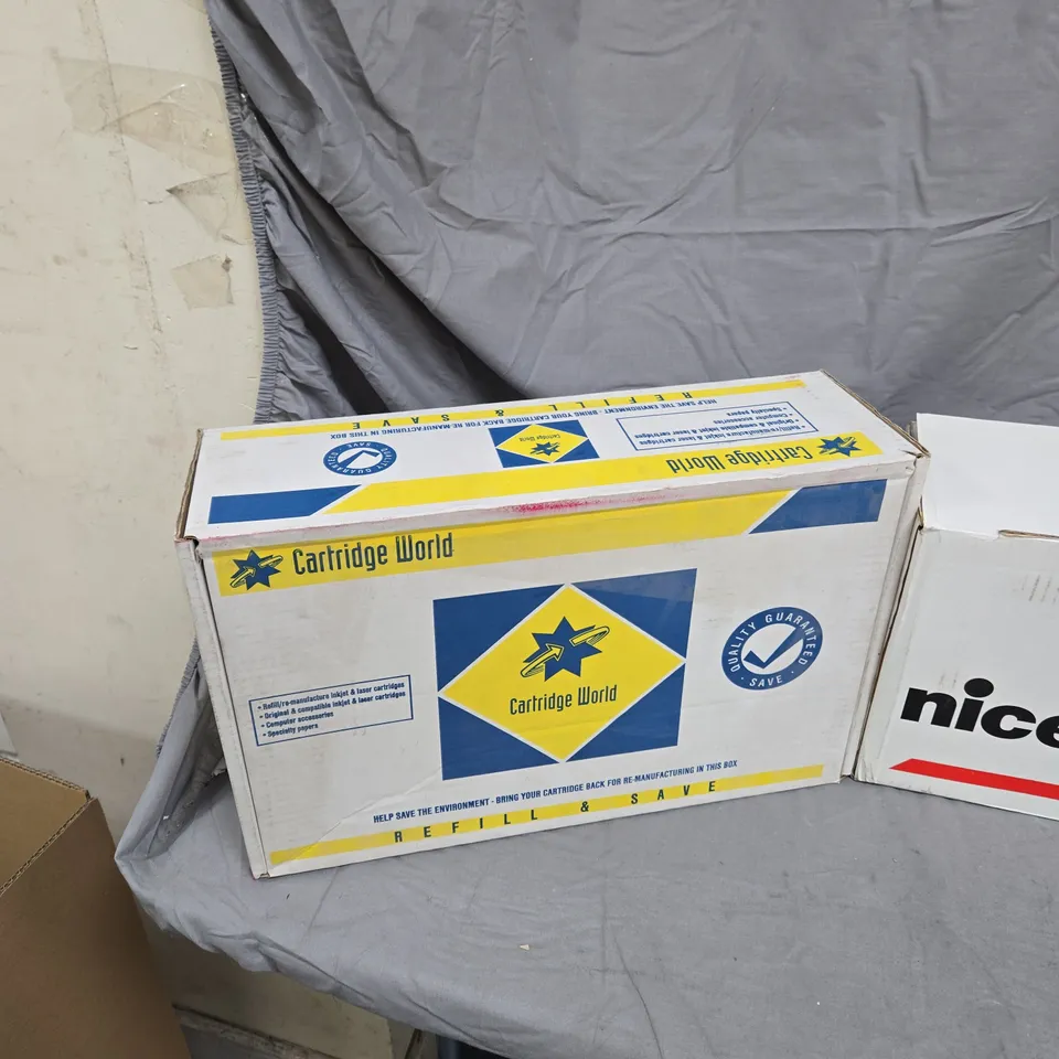 ASSORTED TONER CARTRIDGES FOR BROTHER AND OTHER BRANDS – INCLUDES TN-6300, NICEDAY, CARTRIDGE WORLD BOX OF APPROXIMATELY 10 ITEMS .