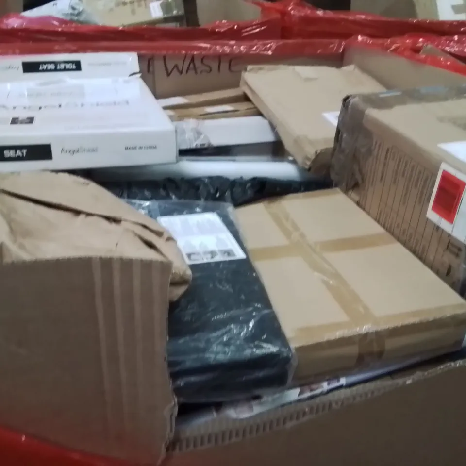 PALLET OF ASSORTED HOUSEHOLD GOODS AND PRODUCTS TO INCLUDE;CLOTHES AIRER,MOP,RETRACTABLE SAFETY GATE