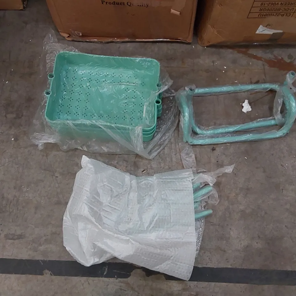 BOXED MULTI TIER STORAGE SHELVES BLUE (1 BOX)