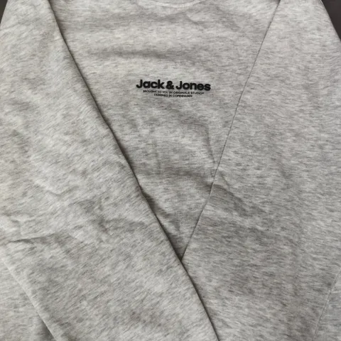 JACK & JONES LONG SLEEVE SWEATSHIRT IN GREY SIZE UNSPECIFIED