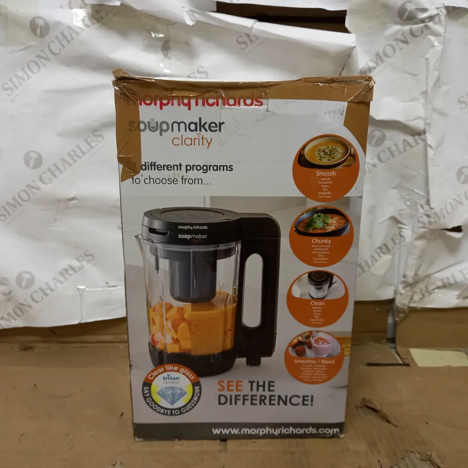 MORPHY RICHARDS CLARITY SOUP MAKER