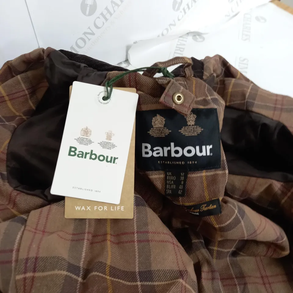 BARBOUR BEADNELL WAX JACKET SIZE 12