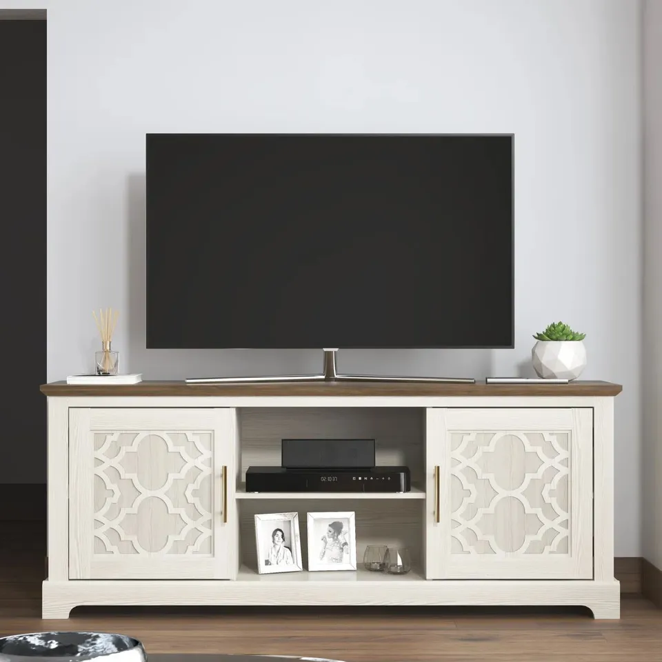 BOXED ANFIELD TV STAND FOR TV'S UP TO 65"