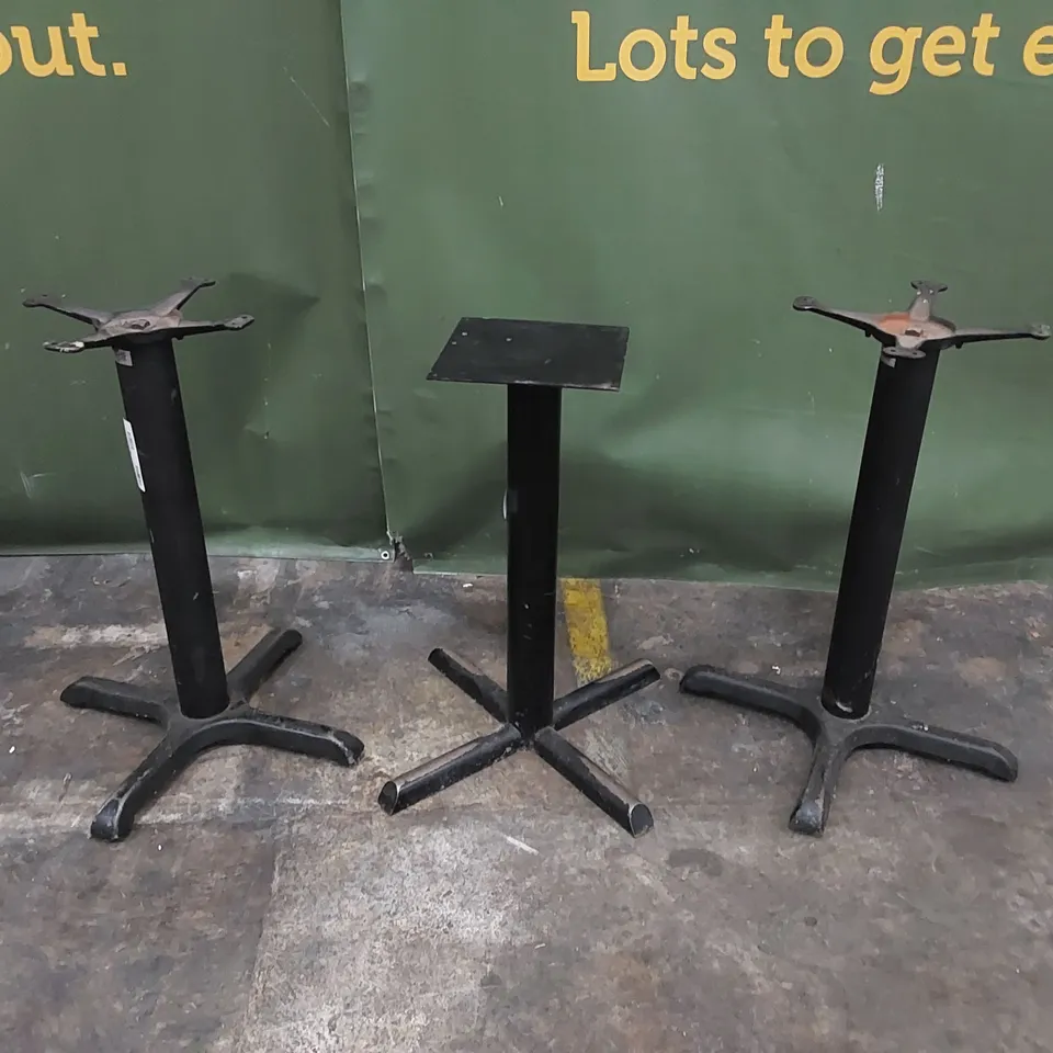 3 X ASSORTED PUB/BISTRO TABLE BASES