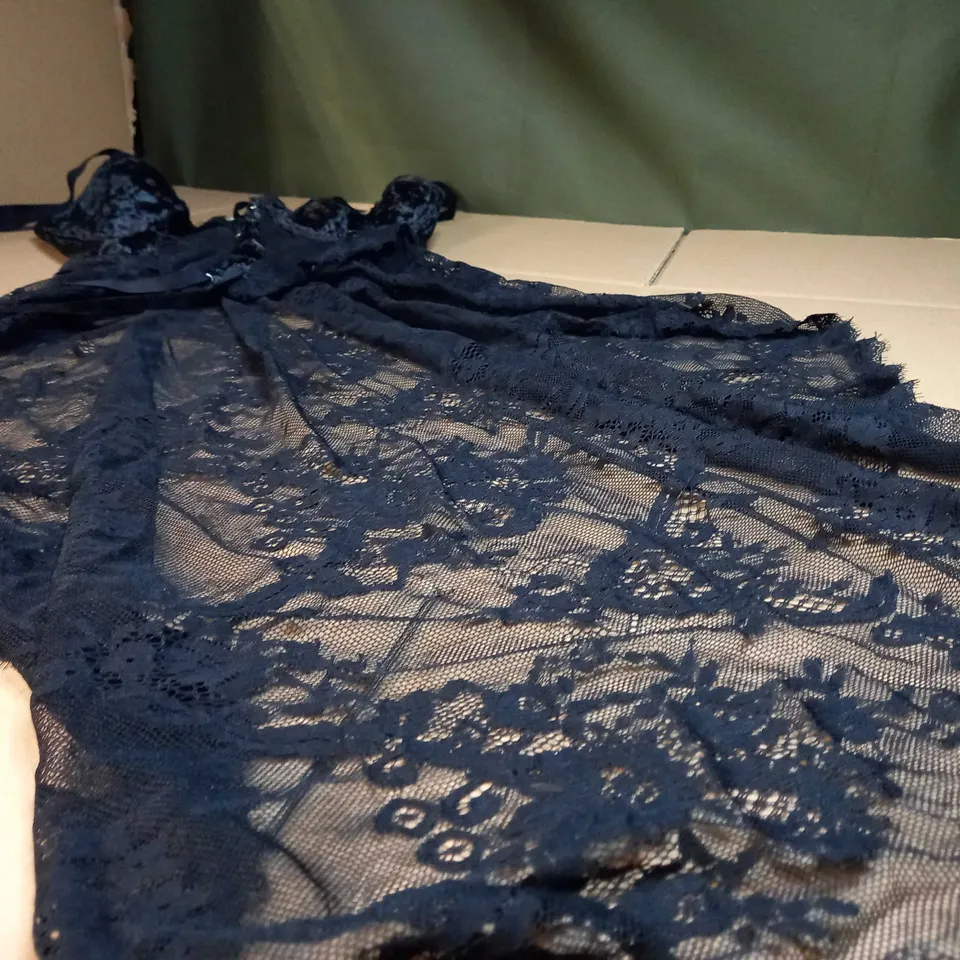 KILLSTAR BLACK/LACE BE VEILED BASQUE - MEDIUM