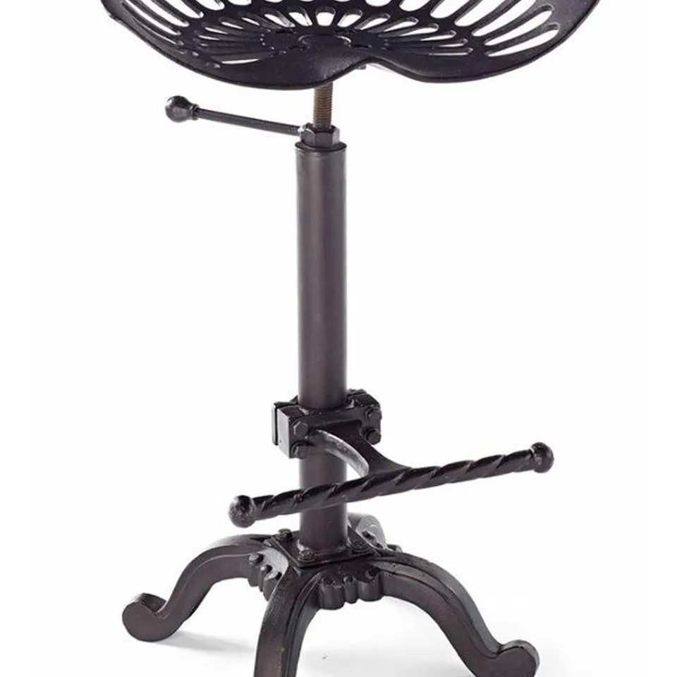 BOXED ADALIA HEIGHT ADJUSTABLE SWIVEL BAR STOOL