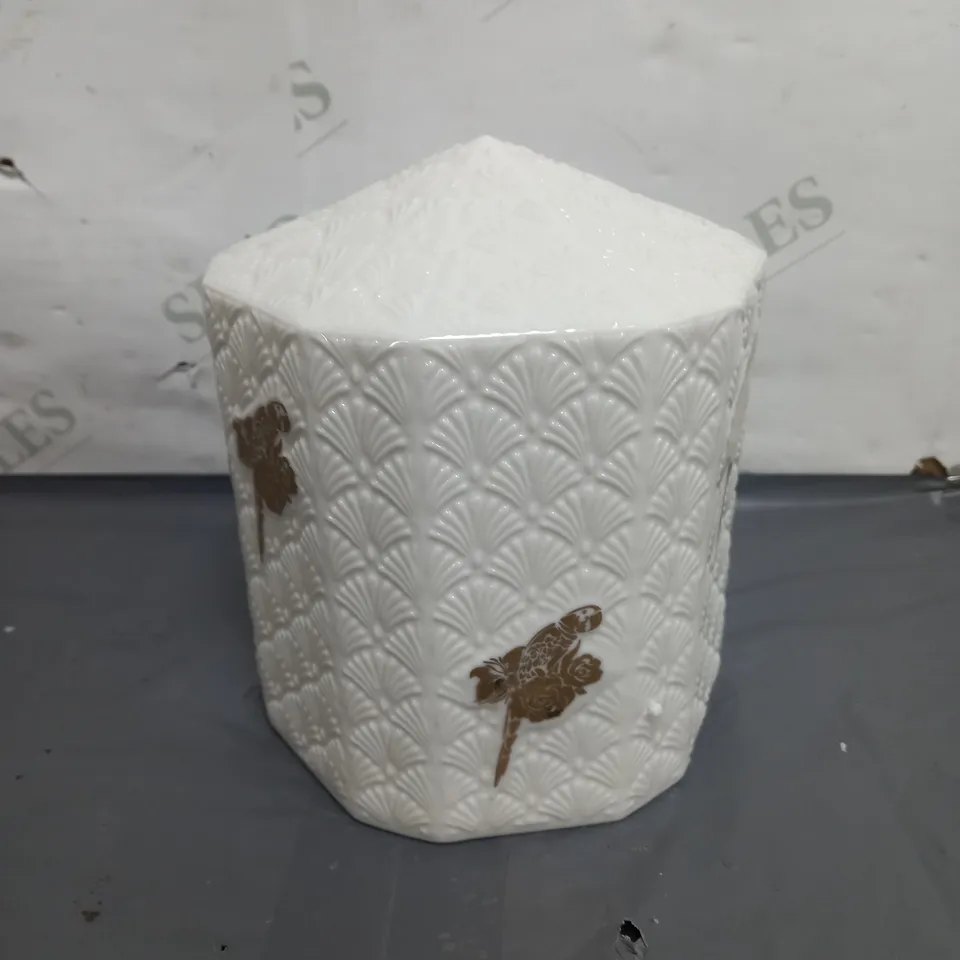 ALISON CORK CERAMIC DECORATIVE LAMP PARROT
