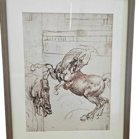 LEONARDO DA VINCI FRAMED REPLICA SKETCH