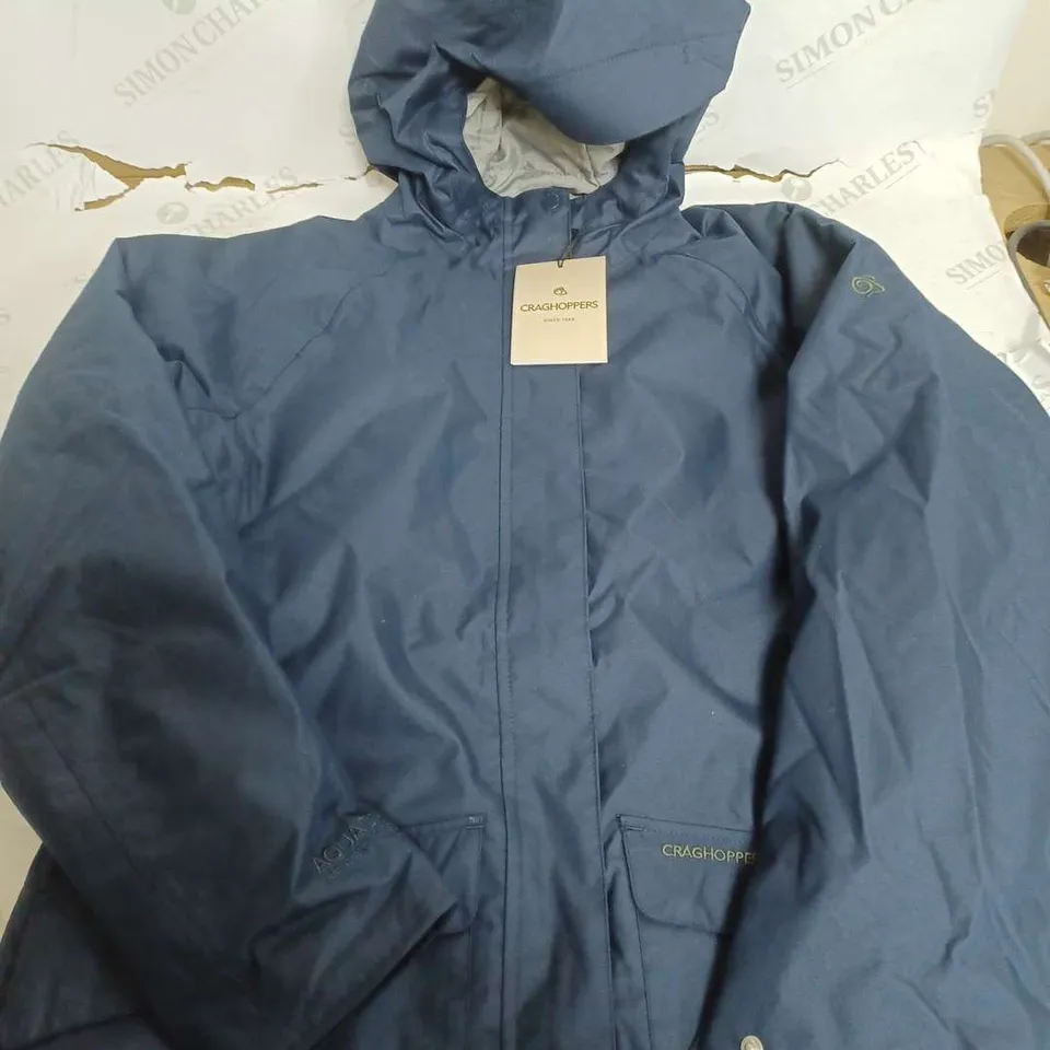 CRAGHOPPERS NAVY CAITHNESS JACKET - UK 12 