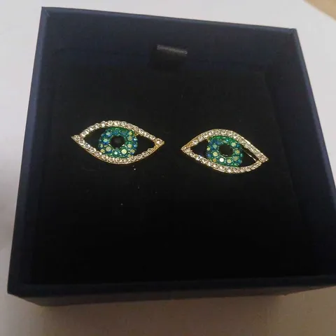 BUTLER & WILSON CRYSTAL EYE STUD EARRINGS 
