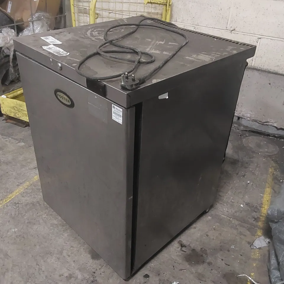 FOSTER COMMERCIAL UNDER COUNTER STAINLESS STEEL FRIDGE