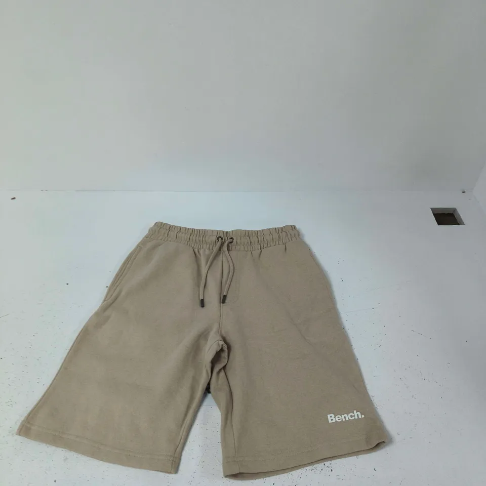 BENCH. BEIGE SHORTS – ELASTICATED WAIST, DRAWSTRING; EU 48 S