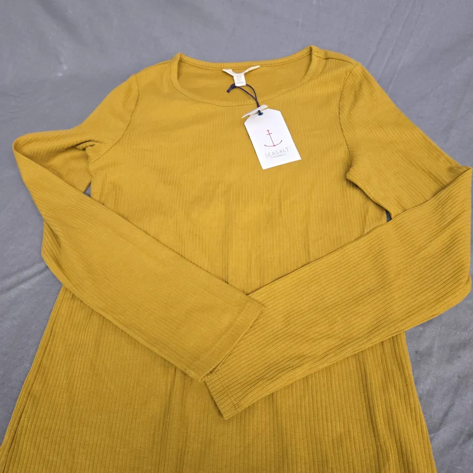 SEASALT CORNWALL GORSE LANE RIB TOP SIZE 8