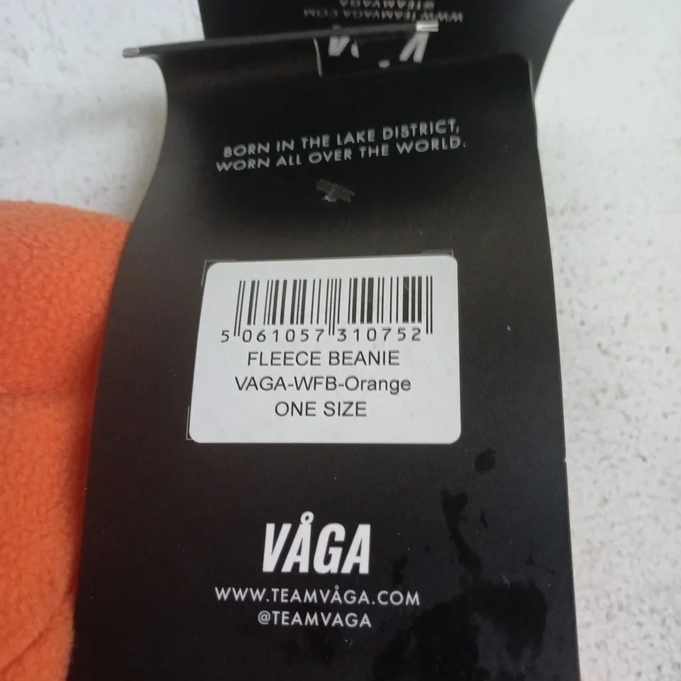 VÅGA FLEECE BEANIE – ORANGE – ONE SIZE