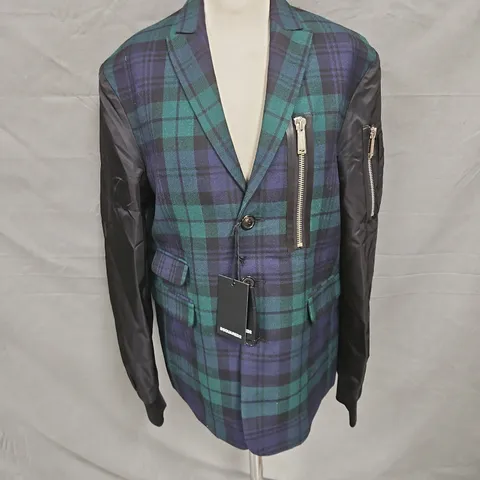 DSQUARED2 JACKET IN GREEN MULTI SIZE EU 50