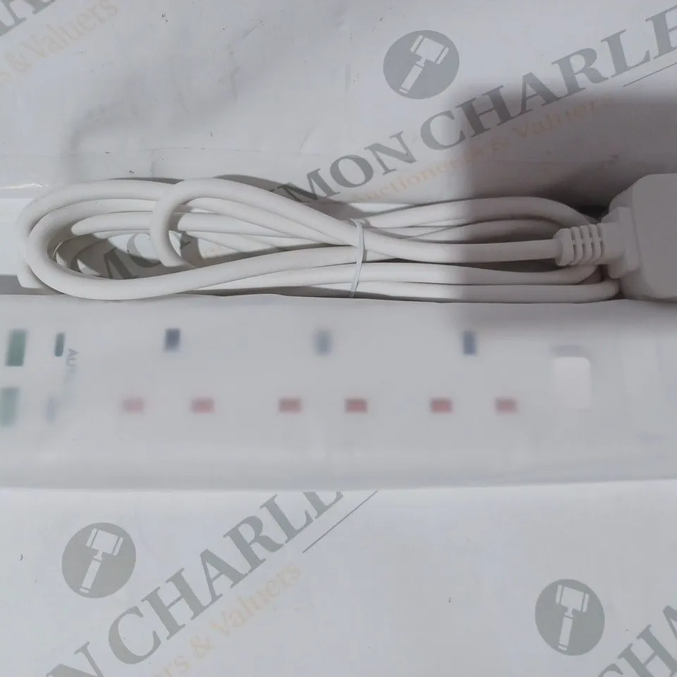 BOXED 3-SOCKET & 4 USB PORT EXTENSION LEAD